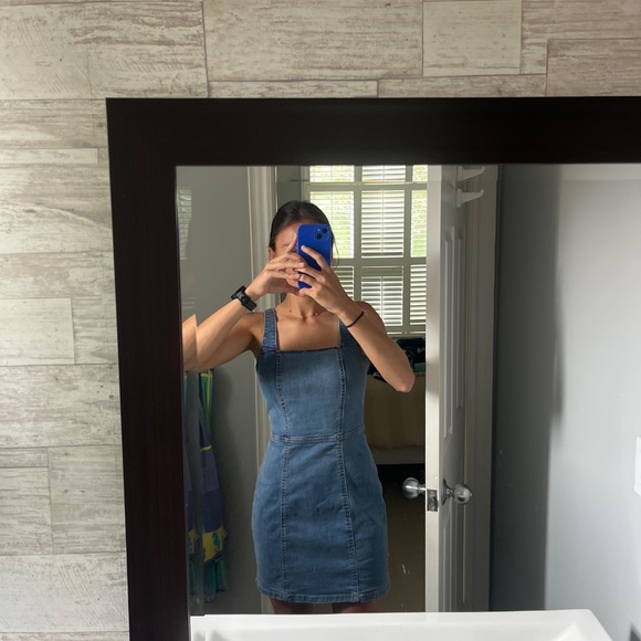 Denim mini dress - Picture 4 of 4